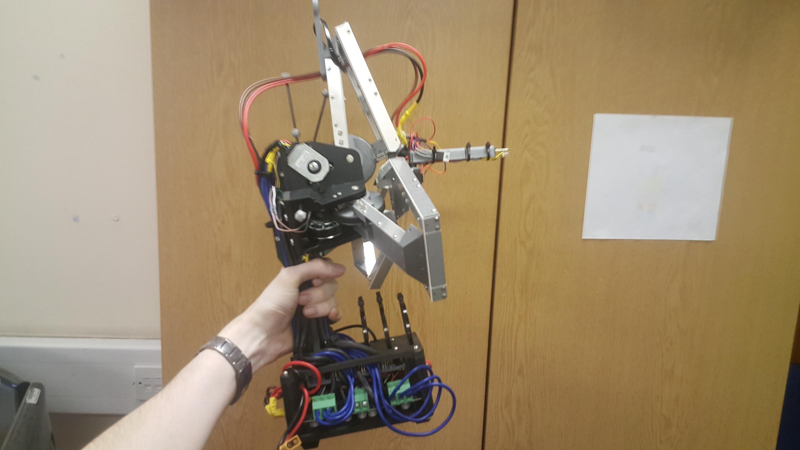 5 DOF Hand-held robot: side view